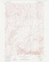 McIntosh Meadows Wyoming Historical topographic map, 1:24000 scale, 7.5 X 7.5 Minute, Year 1952