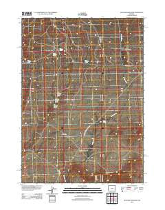 McIntosh Meadows Wyoming Historical topographic map, 1:24000 scale, 7.5 X 7.5 Minute, Year 2012