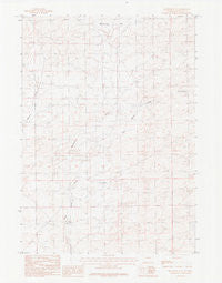 McKenzie Flat Wyoming Historical topographic map, 1:24000 scale, 7.5 X 7.5 Minute, Year 1984