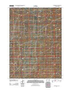 McKenzie Flat Wyoming Historical topographic map, 1:24000 scale, 7.5 X 7.5 Minute, Year 2012