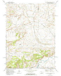 McPherson Springs Wyoming Historical topographic map, 1:24000 scale, 7.5 X 7.5 Minute, Year 1970