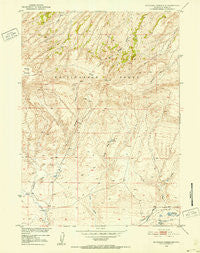 Mc Cleary Reservoir Wyoming Historical topographic map, 1:24000 scale, 7.5 X 7.5 Minute, Year 1951
