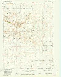 Mc Compsey Pass Wyoming Historical topographic map, 1:24000 scale, 7.5 X 7.5 Minute, Year 1960