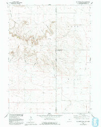 Mc Compsey Pass Wyoming Historical topographic map, 1:24000 scale, 7.5 X 7.5 Minute, Year 1960