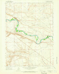 Mc Cullen Bluff Wyoming Historical topographic map, 1:24000 scale, 7.5 X 7.5 Minute, Year 1963