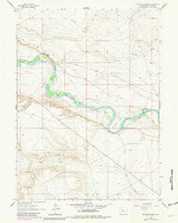 Mc Cullen Bluff Wyoming Historical topographic map, 1:24000 scale, 7.5 X 7.5 Minute, Year 1963