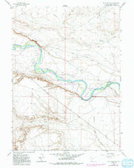 Mc Cullen Bluff Wyoming Historical topographic map, 1:24000 scale, 7.5 X 7.5 Minute, Year 1963