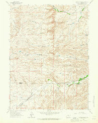 Mc Donald Ranch Wyoming Historical topographic map, 1:24000 scale, 7.5 X 7.5 Minute, Year 1962