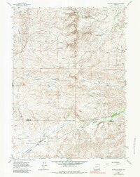 Mc Donald Ranch Wyoming Historical topographic map, 1:24000 scale, 7.5 X 7.5 Minute, Year 1962
