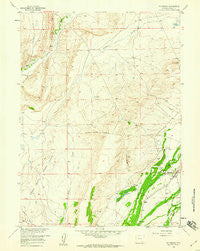 Mc Fadden Wyoming Historical topographic map, 1:24000 scale, 7.5 X 7.5 Minute, Year 1958