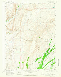 Mc Fadden Wyoming Historical topographic map, 1:24000 scale, 7.5 X 7.5 Minute, Year 1958