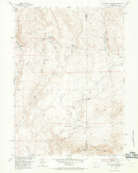 Mc Intosh Meadows Wyoming Historical topographic map, 1:24000 scale, 7.5 X 7.5 Minute, Year 1952