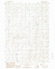Mc Kenzie Flat Wyoming Historical topographic map, 1:24000 scale, 7.5 X 7.5 Minute, Year 1984