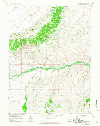 Mc Kinnon Wyoming Historical topographic map, 1:24000 scale, 7.5 X 7.5 Minute, Year 1964