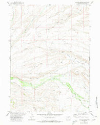 Meadow Canyon Wyoming Historical topographic map, 1:24000 scale, 7.5 X 7.5 Minute, Year 1980