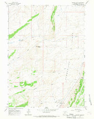Meadow Draw Wyoming Historical topographic map, 1:24000 scale, 7.5 X 7.5 Minute, Year 1965