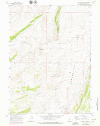 Meadow Draw Wyoming Historical topographic map, 1:24000 scale, 7.5 X 7.5 Minute, Year 1965
