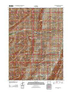 Meadow Draw Wyoming Historical topographic map, 1:24000 scale, 7.5 X 7.5 Minute, Year 2012