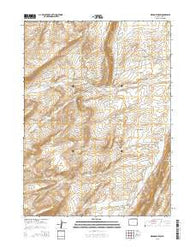 Meadow Draw Wyoming Current topographic map, 1:24000 scale, 7.5 X 7.5 Minute, Year 2015