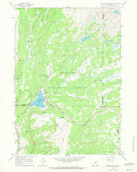 Meadowlark Lake Wyoming Historical topographic map, 1:24000 scale, 7.5 X 7.5 Minute, Year 1967