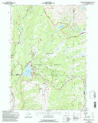 Meadowlark Lake Wyoming Historical topographic map, 1:24000 scale, 7.5 X 7.5 Minute, Year 1993