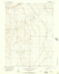 Meads Wyoming Historical topographic map, 1:24000 scale, 7.5 X 7.5 Minute, Year 1955