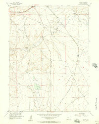 Meads Wyoming Historical topographic map, 1:24000 scale, 7.5 X 7.5 Minute, Year 1955
