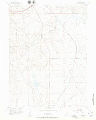 Meads Wyoming Historical topographic map, 1:24000 scale, 7.5 X 7.5 Minute, Year 1955