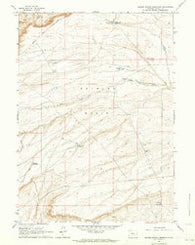 Measel Spring Reservoir Wyoming Historical topographic map, 1:24000 scale, 7.5 X 7.5 Minute, Year 1960