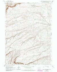 Measel Spring Reservoir Wyoming Historical topographic map, 1:24000 scale, 7.5 X 7.5 Minute, Year 1960