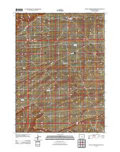Measel Spring Reservoir Wyoming Historical topographic map, 1:24000 scale, 7.5 X 7.5 Minute, Year 2012