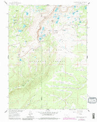 Medicine Bow Peak Wyoming Historical topographic map, 1:24000 scale, 7.5 X 7.5 Minute, Year 1961
