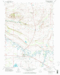 Medicine Bow Wyoming Historical topographic map, 1:24000 scale, 7.5 X 7.5 Minute, Year 1971