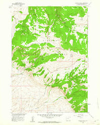 Medicine Wheel Wyoming Historical topographic map, 1:24000 scale, 7.5 X 7.5 Minute, Year 1960