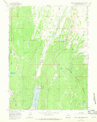 Meeks Cabin Reservoir Wyoming Historical topographic map, 1:24000 scale, 7.5 X 7.5 Minute, Year 1965