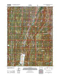 Meeks Cabin Reservoir Wyoming Historical topographic map, 1:24000 scale, 7.5 X 7.5 Minute, Year 2012