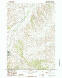Meeteetse East Wyoming Historical topographic map, 1:24000 scale, 7.5 X 7.5 Minute, Year 1985