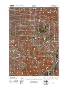 Meeteetse West Wyoming Historical topographic map, 1:24000 scale, 7.5 X 7.5 Minute, Year 2012