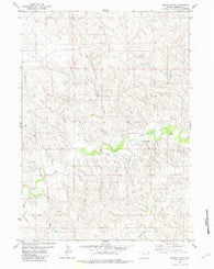 Mercer Draw Wyoming Historical topographic map, 1:24000 scale, 7.5 X 7.5 Minute, Year 1981