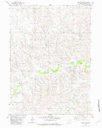 Mercer Draw Wyoming Historical topographic map, 1:24000 scale, 7.5 X 7.5 Minute, Year 1981