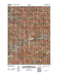 Mercer Draw Wyoming Historical topographic map, 1:24000 scale, 7.5 X 7.5 Minute, Year 2012