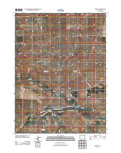 Meriden Wyoming Historical topographic map, 1:24000 scale, 7.5 X 7.5 Minute, Year 2012