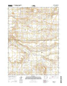 Meriden Wyoming Current topographic map, 1:24000 scale, 7.5 X 7.5 Minute, Year 2015
