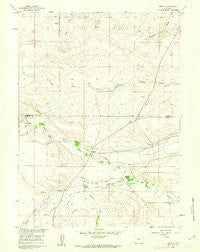 Meriden Wyoming Historical topographic map, 1:24000 scale, 7.5 X 7.5 Minute, Year 1960
