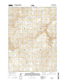 Merino Wyoming Current topographic map, 1:24000 scale, 7.5 X 7.5 Minute, Year 2015