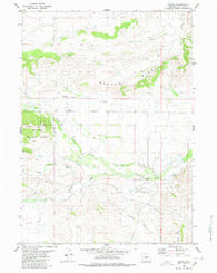 Merna Wyoming Historical topographic map, 1:24000 scale, 7.5 X 7.5 Minute, Year 1980