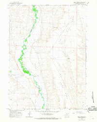 Mesa Spring Wyoming Historical topographic map, 1:24000 scale, 7.5 X 7.5 Minute, Year 1964