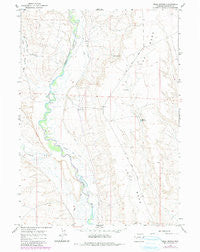 Mesa Spring Wyoming Historical topographic map, 1:24000 scale, 7.5 X 7.5 Minute, Year 1964