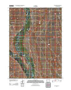 Mesa Spring Wyoming Historical topographic map, 1:24000 scale, 7.5 X 7.5 Minute, Year 2012
