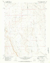 Mexican Flats NW Wyoming Historical topographic map, 1:24000 scale, 7.5 X 7.5 Minute, Year 1970
